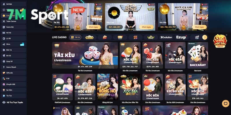 Vin88 sở hữu sân chơi casino chuyên nghiệp